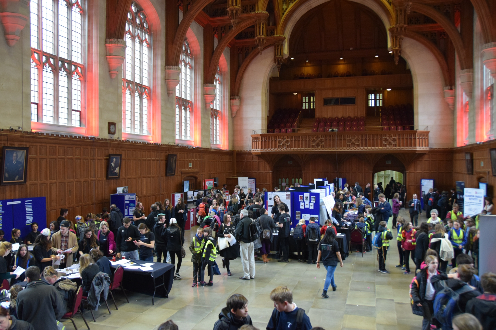 General view of the festival in Wills Memorial Building Great Hall, University of Bristol